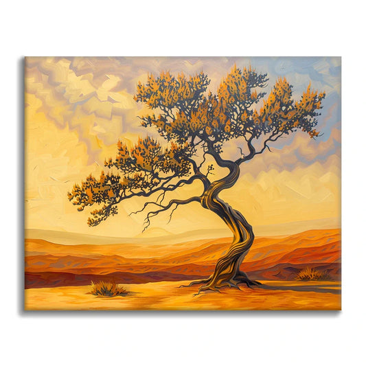 Árbol del desierto - Pintar por números