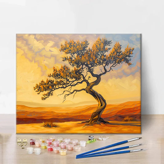 Árbol del desierto - Pintar por números