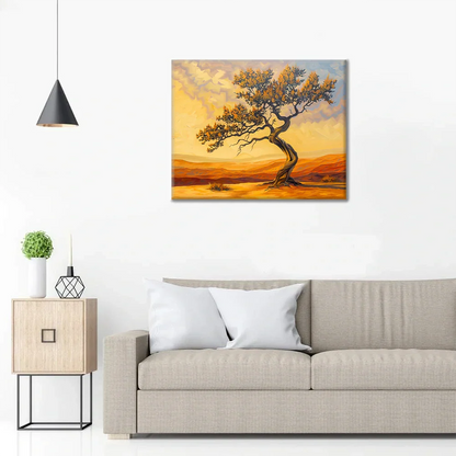 Árbol del desierto - Pintar por números