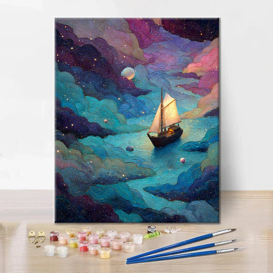 Barco de ensueño - Pintar por números