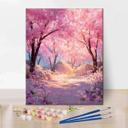 Sakura encantada - Pintar por números