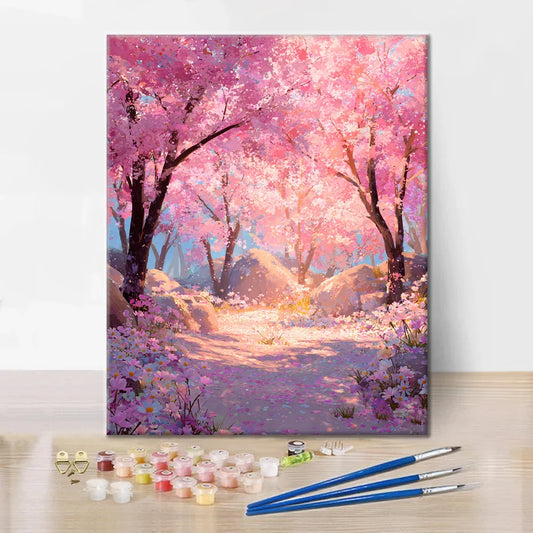 Sakura encantada - Pintar por números