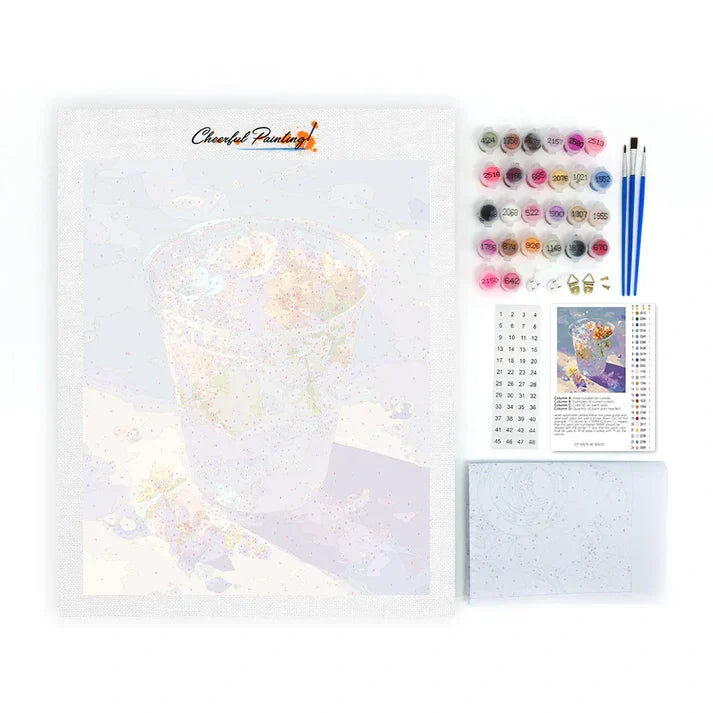 Hielo Floral - Pintar por Números