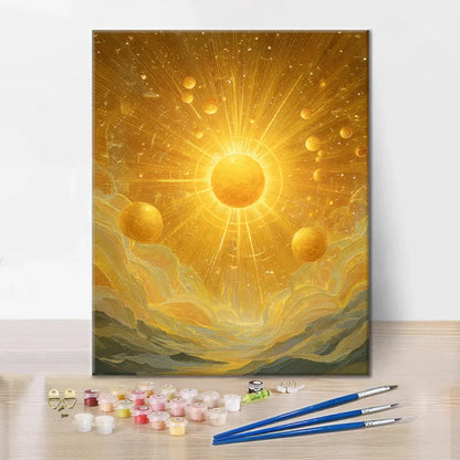Sol Dorado - Pintar por números