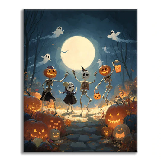 Baile de Halloween - Pintar por números