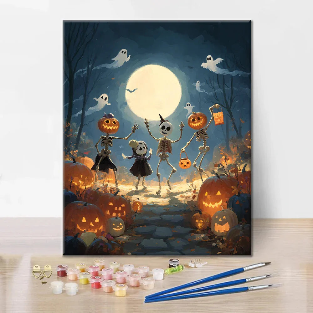 Baile de Halloween - Pintar por números
