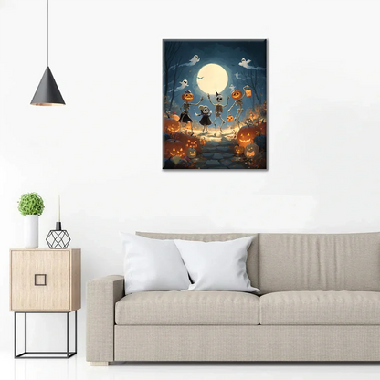 Baile de Halloween - Pintar por números