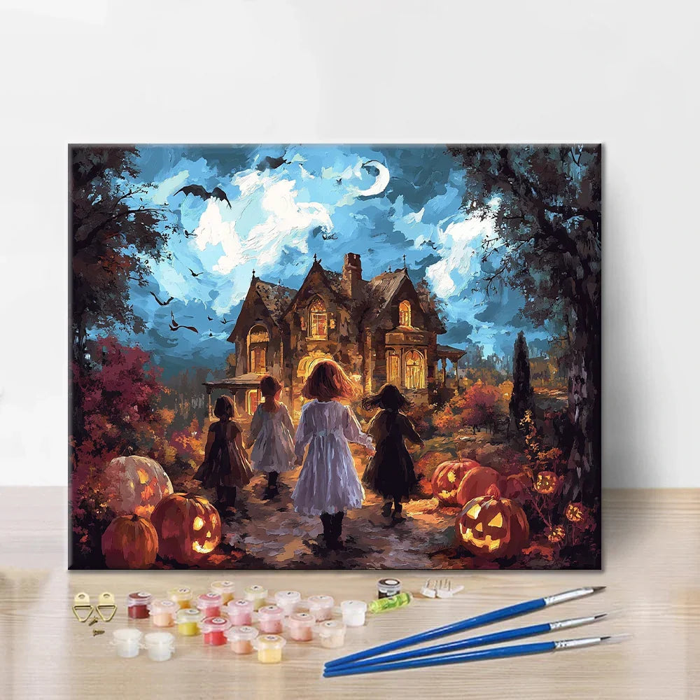 Noche de Halloween - Pintar por números