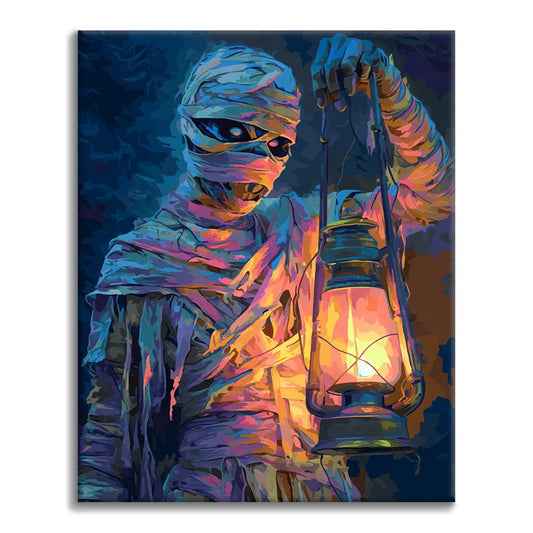 Momia Linterna - Pintar por números