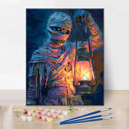 Momia Linterna - Pintar por números