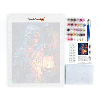 Momia Linterna - Pintar por números