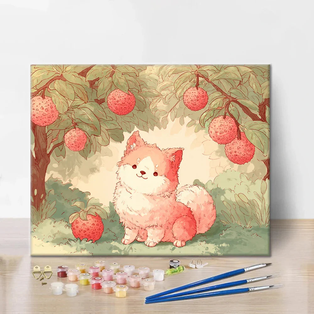 Cachorro de lichi - Pintar por números