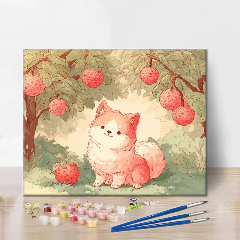 Cachorro de lichi - Pintar por números