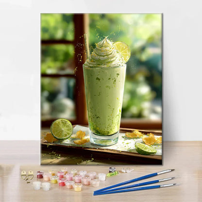 Batido de Matcha - Pintar por números