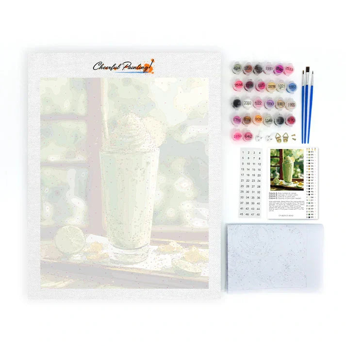 Batido de Matcha - Pintar por números