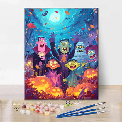Amigos Monstruosos - Pintar por Números