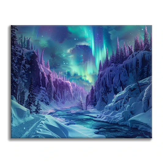 Auroras boreales - Pintar por números