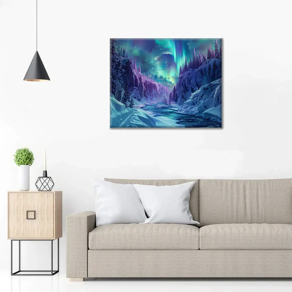Auroras boreales - Pintar por números