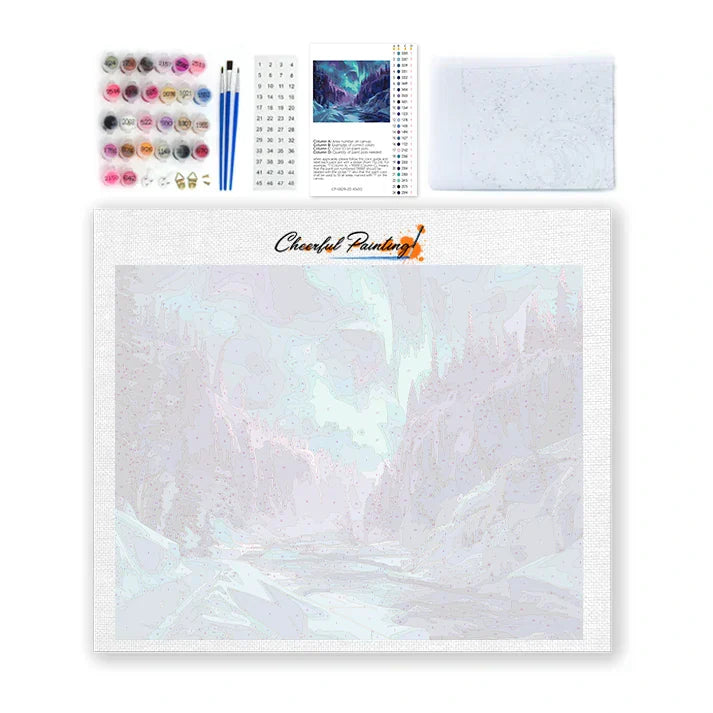 Auroras boreales - Pintar por números