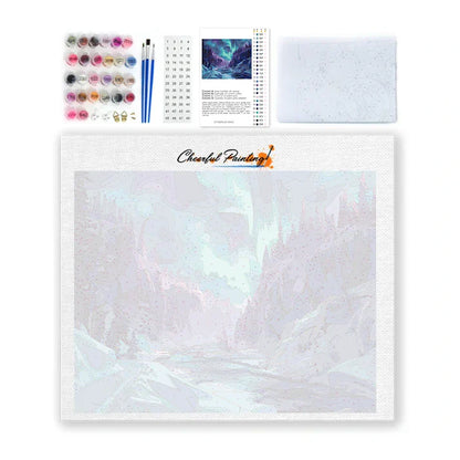 Auroras boreales - Pintar por números