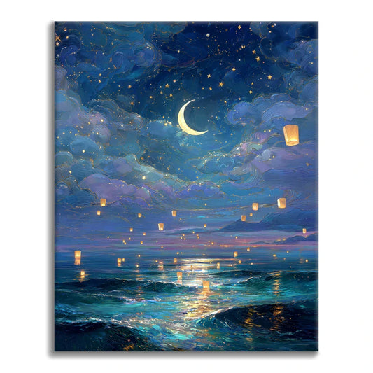 Noche fantasma - Pintar por números