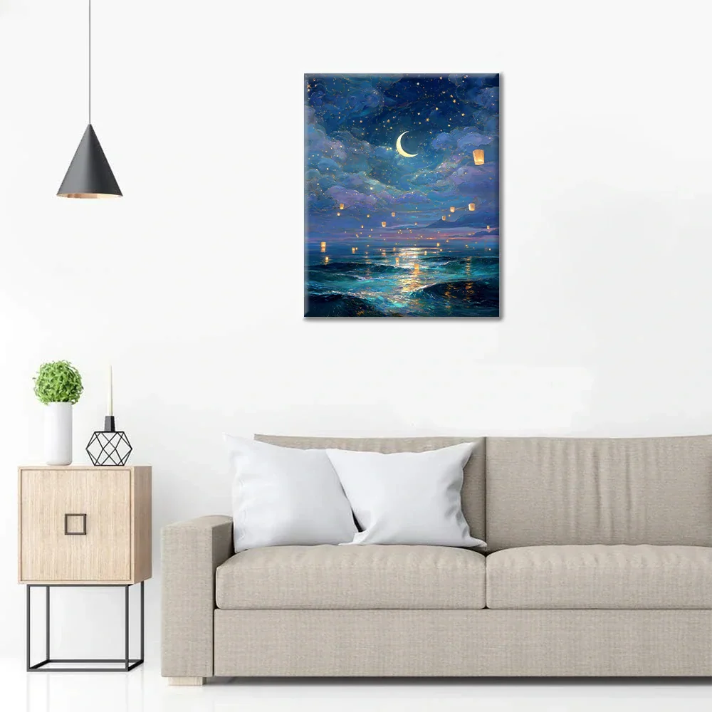Noche fantasma - Pintar por números
