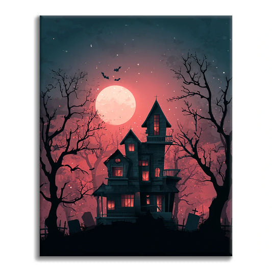 Casa vieja y extraña - Pintar por números