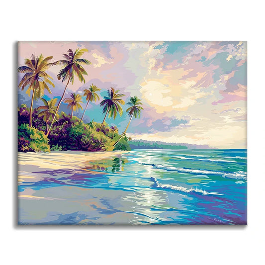 Playa Tropical - Pintar por números