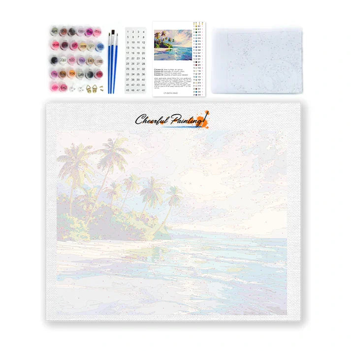 Playa Tropical - Pintar por números