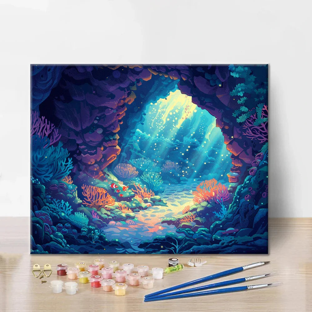 Paraíso submarino - Pintar por números