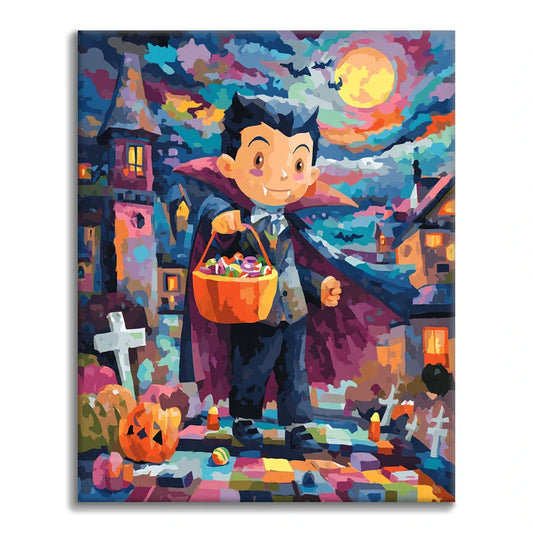 Niño vampiro - Pintar por números