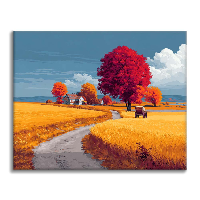 Paseo campestre otoñal - Pintar por números