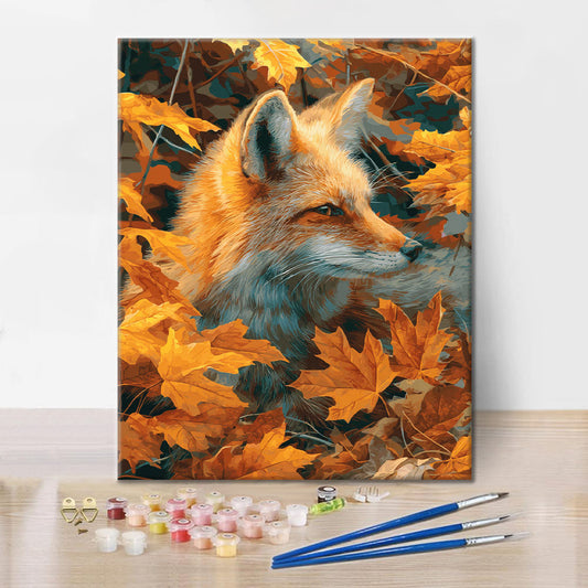 Zorro de otoño - Pintar por números