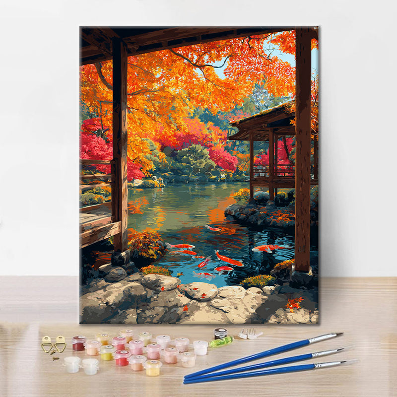 Reflexiones de otoño - Pintar por números