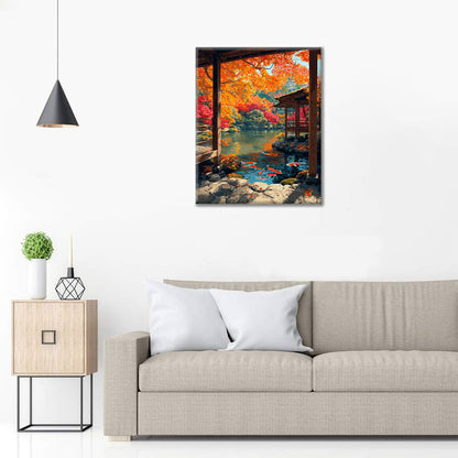 Reflexiones de otoño - Pintar por números