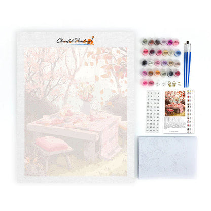 Fiesta del té de otoño - Pintar por números