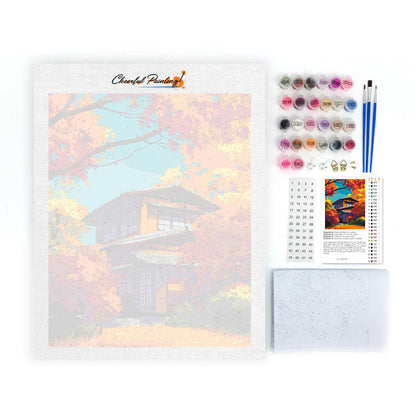 El abrazo del otoño - Pintar por números