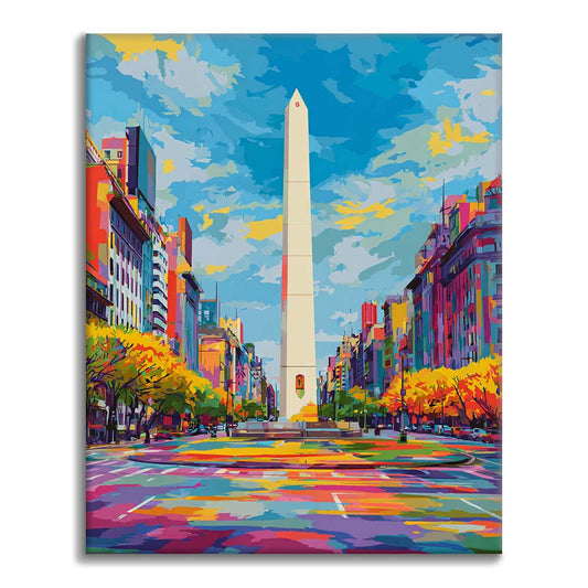 Obelisco de Buenos Aires - Pintar por números