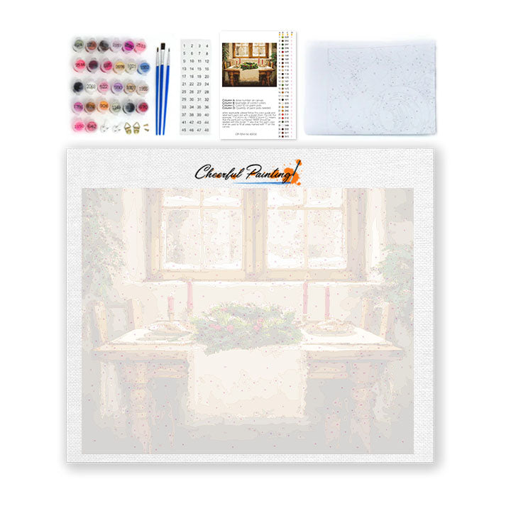 Cena navideña - Pintar por números