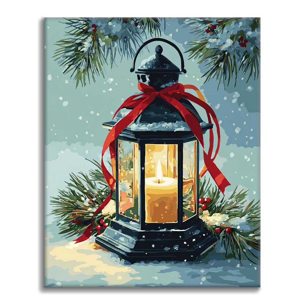 Farol de Navidad - Pintar por números