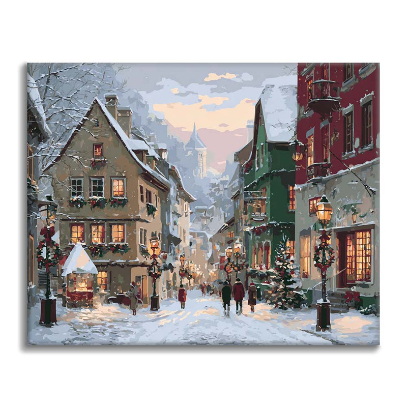 Calles navideñas - Pintar por números