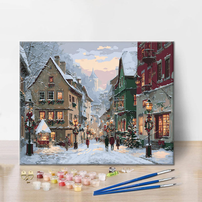 Calles navideñas - Pintar por números