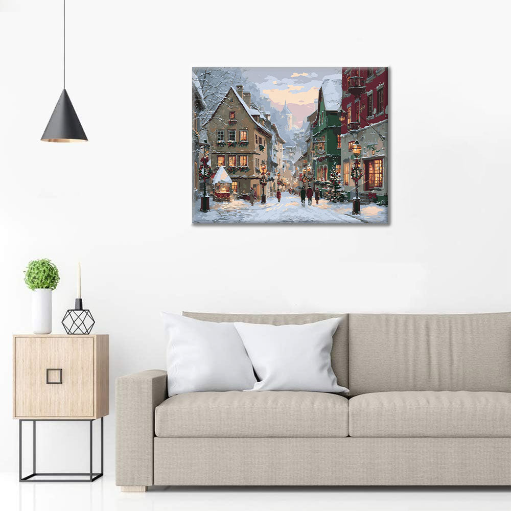 Calles navideñas - Pintar por números