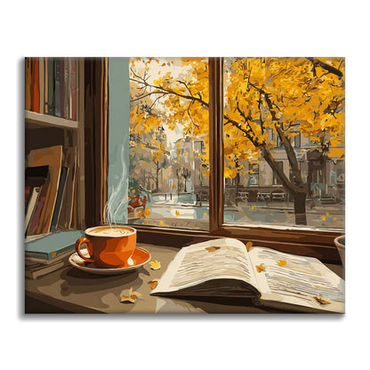 Lectura acogedora de otoño - Pintar por números