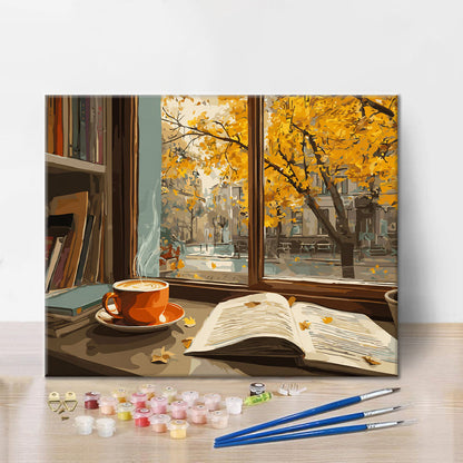 Lectura acogedora de otoño - Pintar por números
