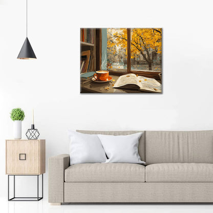 Lectura acogedora de otoño - Pintar por números