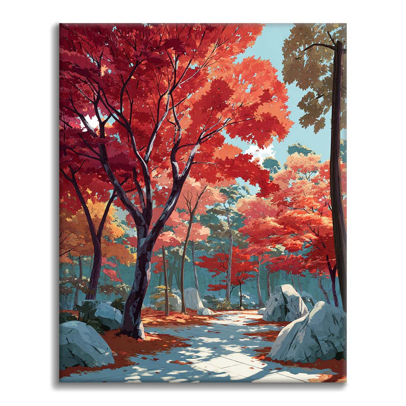 Camino Carmesí - Pintar por números