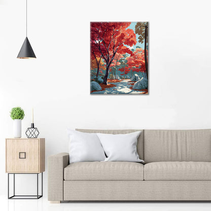 Camino Carmesí - Pintar por números