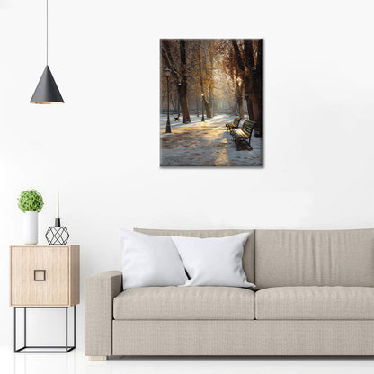 Parque de principios de invierno - Pintar por números