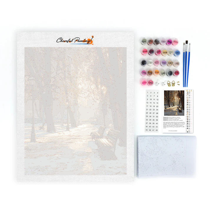 Parque de principios de invierno - Pintar por números